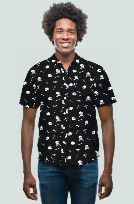 Men's Halloween Shirt - AOP Black & White