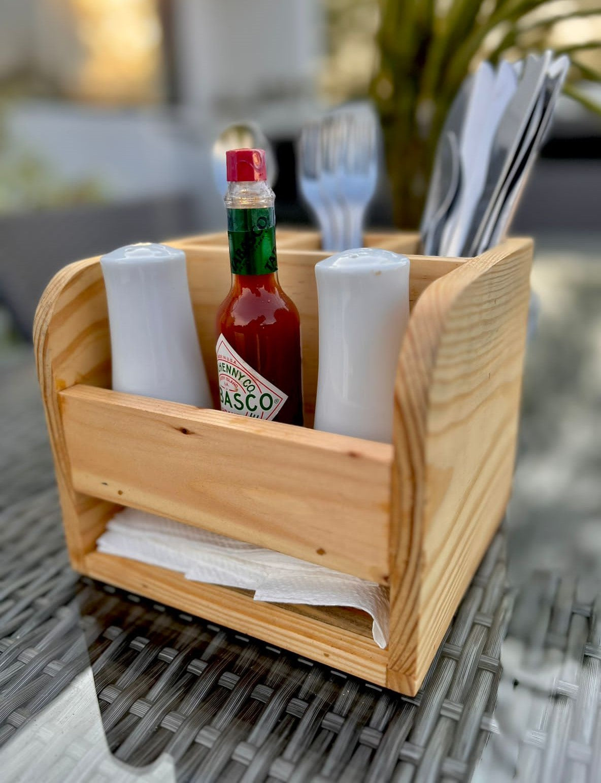 WOODEN CADDY