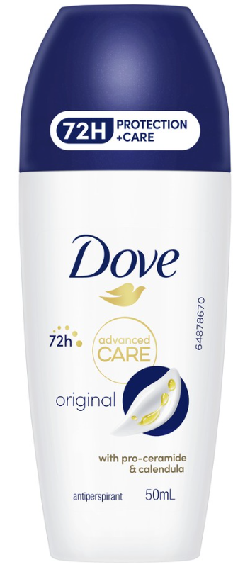 Dove Advanced Care Antiperspirant Deodorant Roll On Original 50ml