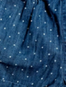 Baby & Toddler Girls Denim Polka Dotted Short
