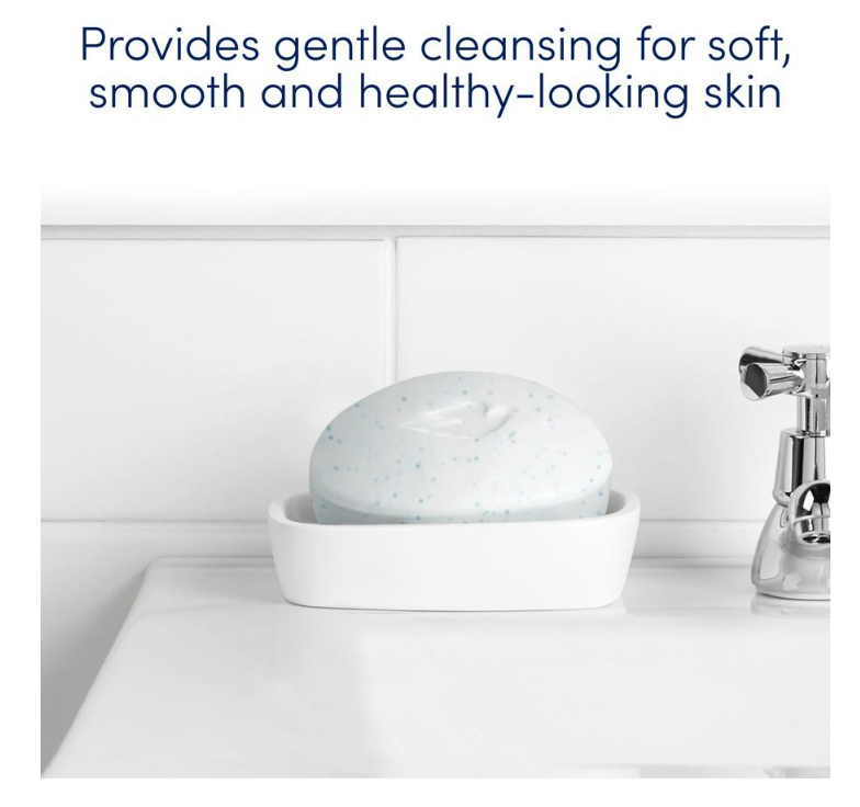 Dove Beauty Cream Bar Exfoliating Soap 360g (4 Bars)