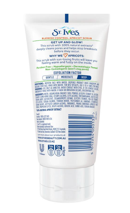 St. Ives Blemish Control Apricot Face Scrub 150ml