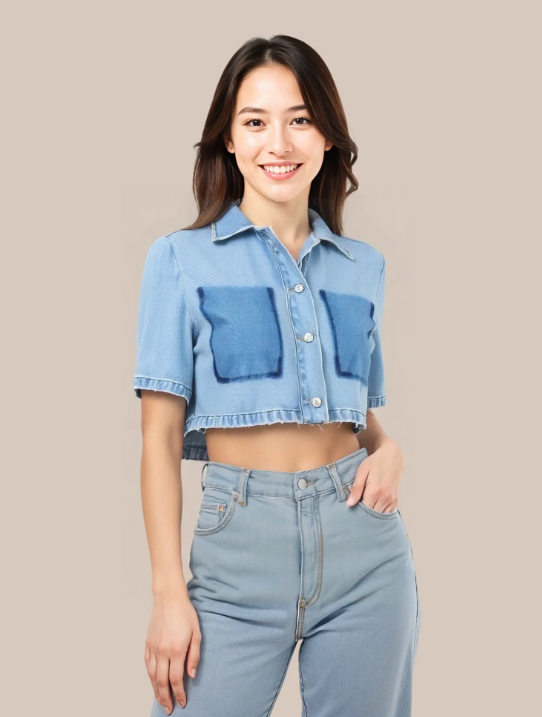 Denim Crop Top