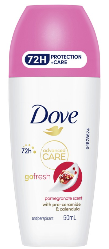 Dove Advanced Care Antiperspirant Deodorant Roll On 50ml - Pomegranate
