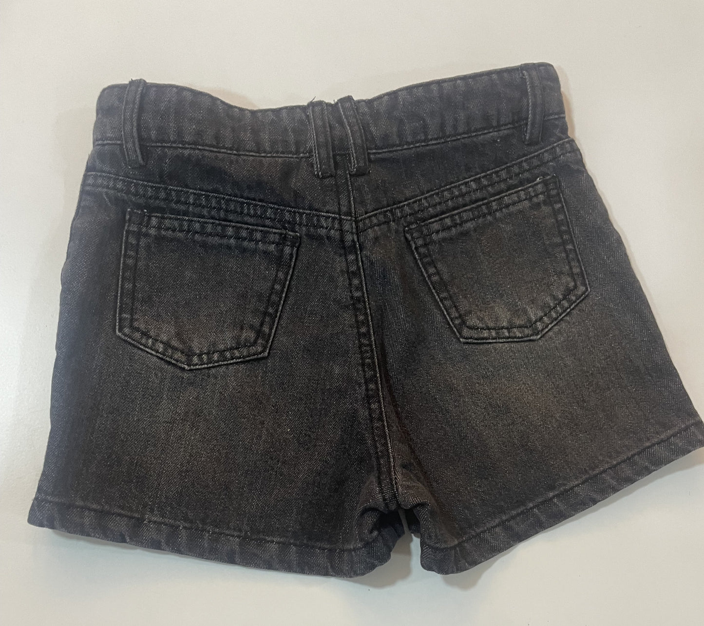 Black patch pocket Denim Short
