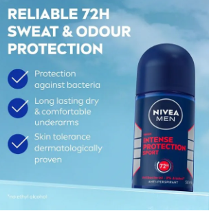 NIVEA MEN INTENSE PROTECTION Sport Anti-Perspirant Roll-On