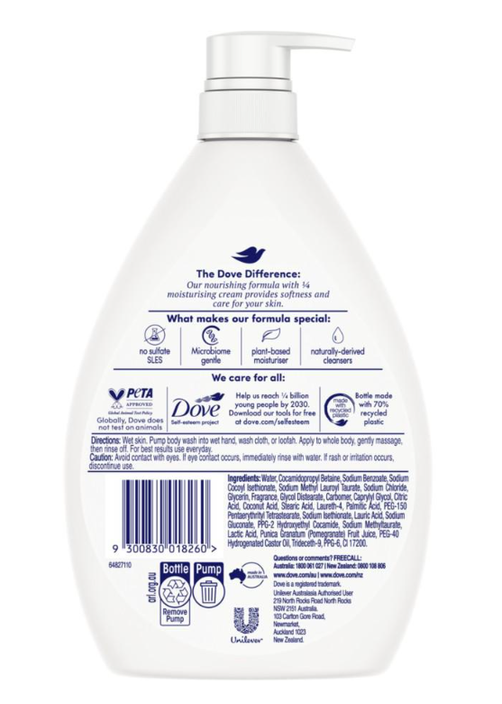 Dove Fruity Nourish Body Wash 1Ltr