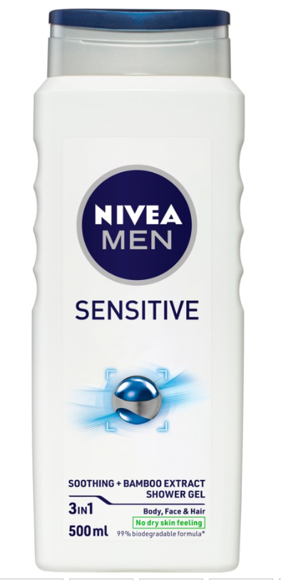 NIVEA MEN Sensitive Shower Gel 500ml