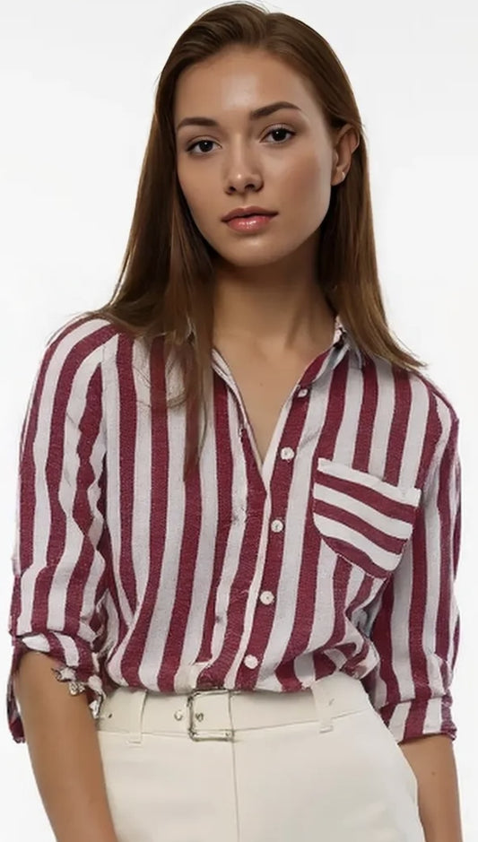 Stripe Long Sleeve Top